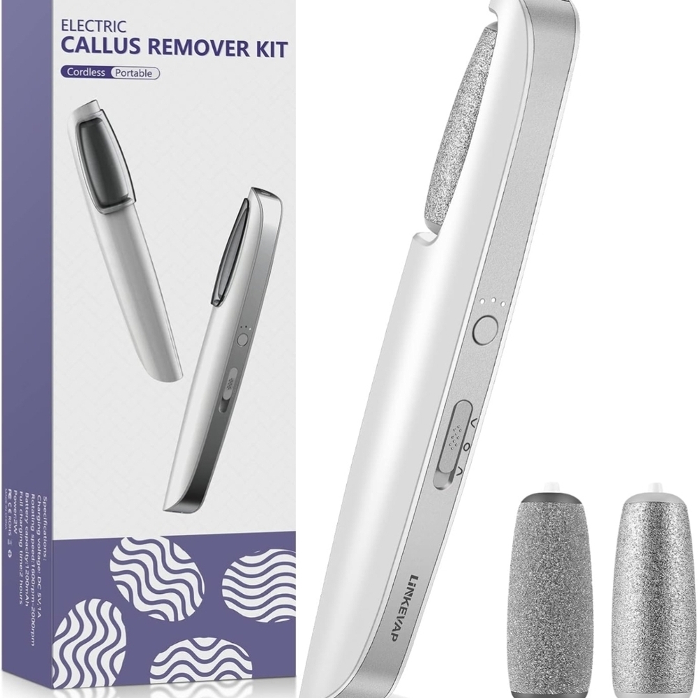 Silver Electric Callus Remover Kit
